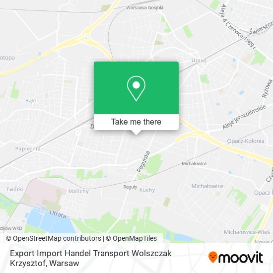 Карта Export Import Handel Transport Wolszczak Krzysztof