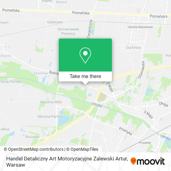 Handel Detaliczny Art Motoryzacyjne Zalewski Artur map