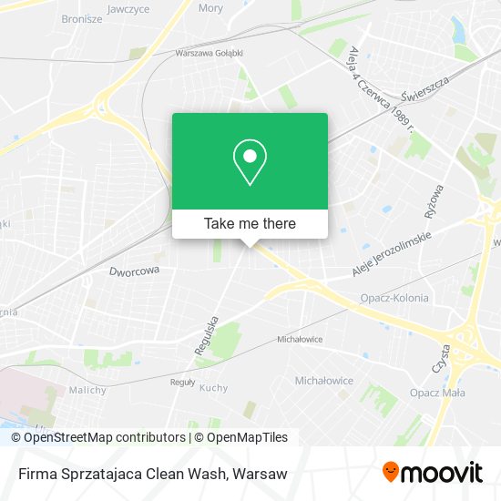 Firma Sprzatajaca Clean Wash map