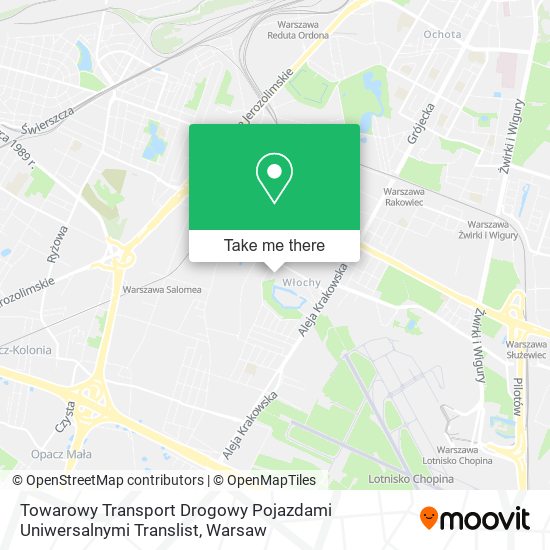 Карта Towarowy Transport Drogowy Pojazdami Uniwersalnymi Translist