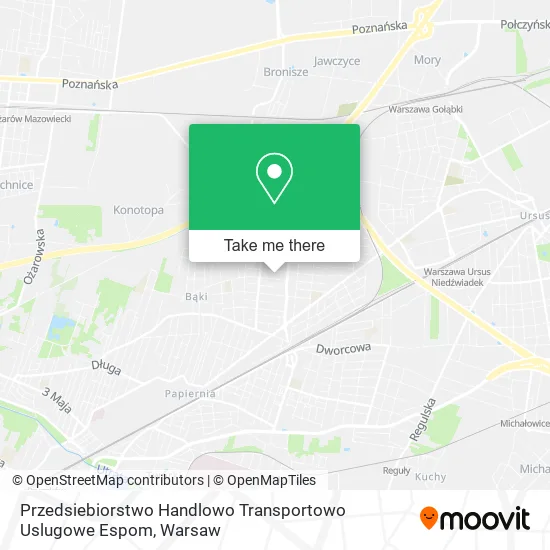 Карта Przedsiebiorstwo Handlowo Transportowo Uslugowe Espom