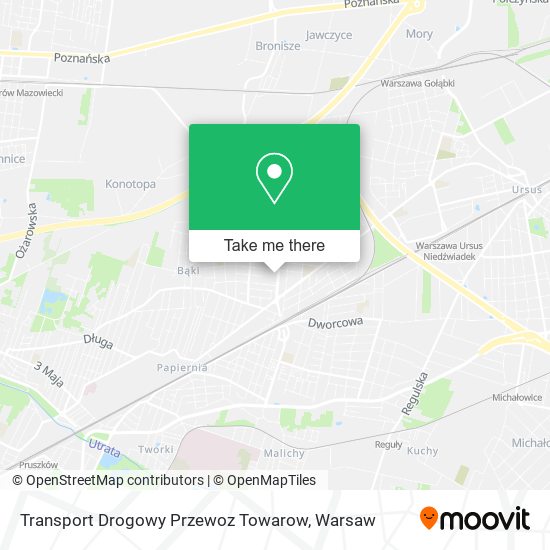Transport Drogowy Przewoz Towarow map