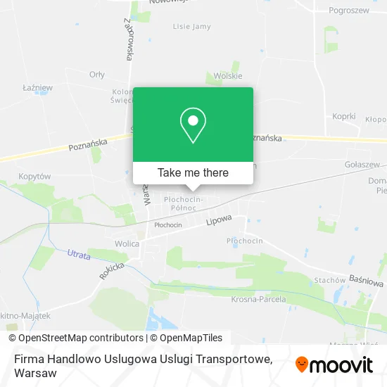 Карта Firma Handlowo Uslugowa Uslugi Transportowe