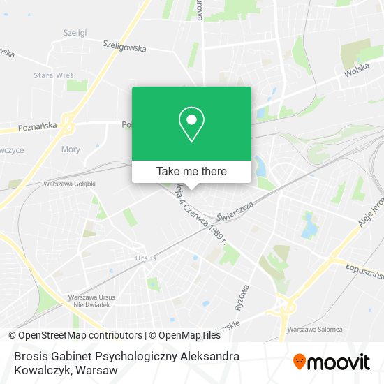 Brosis Gabinet Psychologiczny Aleksandra Kowalczyk map