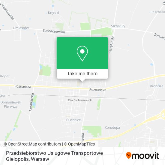 Карта Przedsiebiorstwo Uslugowe Transportowe Gielopolis