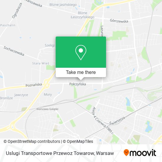 Uslugi Transportowe Przewoz Towarow map