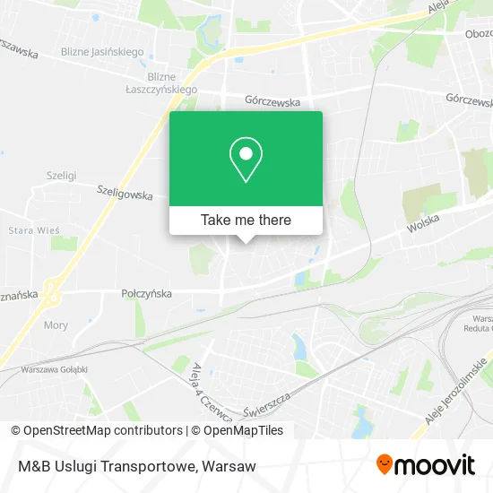 Карта M&B Uslugi Transportowe