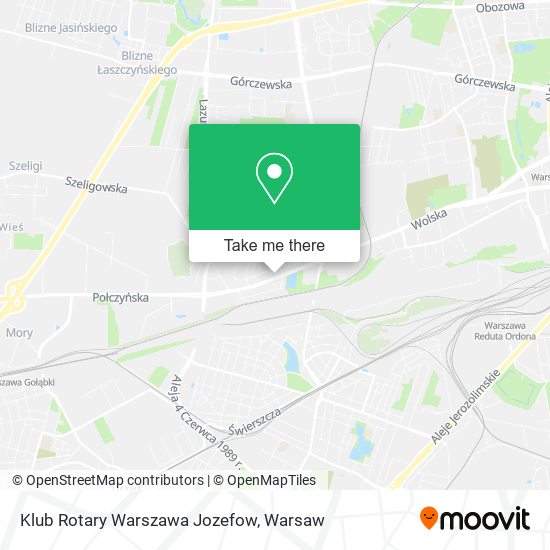 Klub Rotary Warszawa Jozefow map