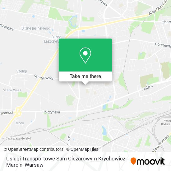 Uslugi Transportowe Sam Ciezarowym Krychowicz Marcin map