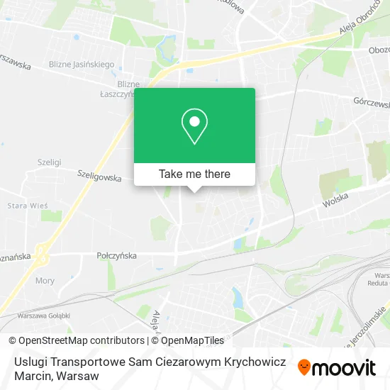 Карта Uslugi Transportowe Sam Ciezarowym Krychowicz Marcin