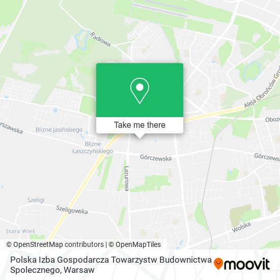 Polska Izba Gospodarcza Towarzystw Budownictwa Spolecznego map