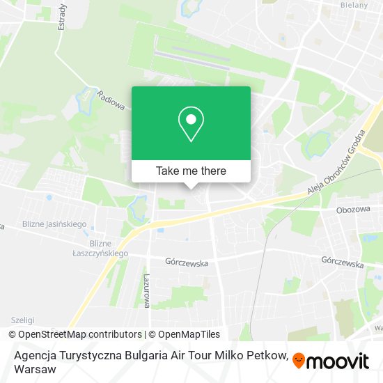 Agencja Turystyczna Bulgaria Air Tour Milko Petkow map