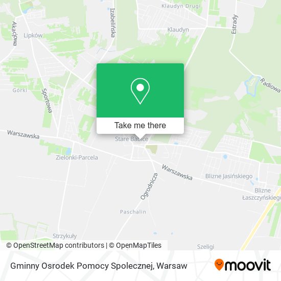 Gminny Osrodek Pomocy Spolecznej map