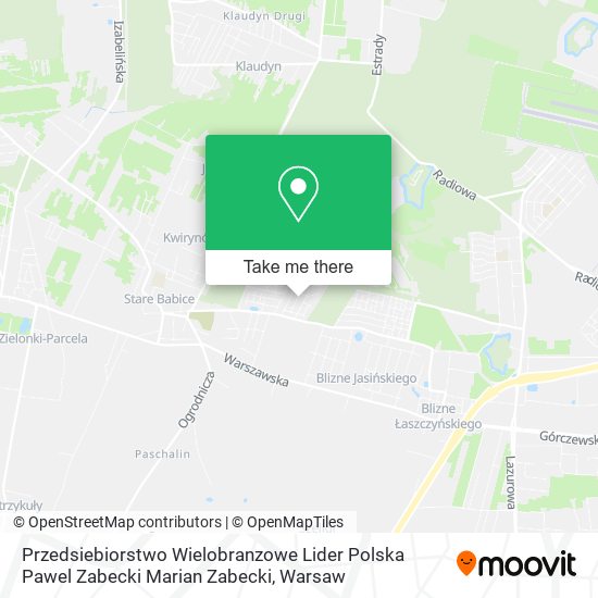 Przedsiebiorstwo Wielobranzowe Lider Polska Pawel Zabecki Marian Zabecki map