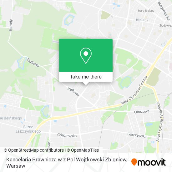 Kancelaria Prawnicza w z Pol Wojtkowski Zbigniew map