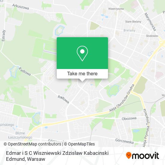 Edmar i S C Wiszniewski Zdzislaw Kabacinski Edmund map