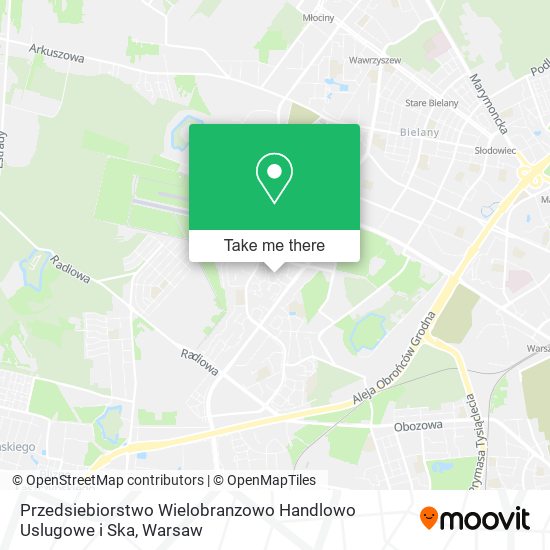 Przedsiebiorstwo Wielobranzowo Handlowo Uslugowe i Ska map