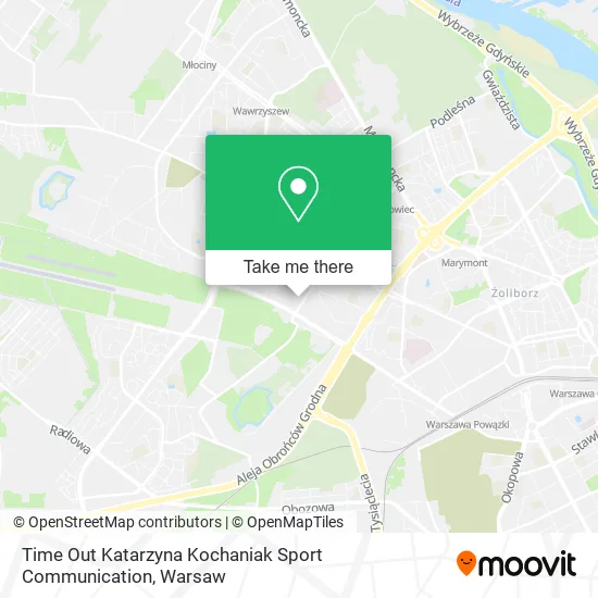 Карта Time Out Katarzyna Kochaniak Sport Communication