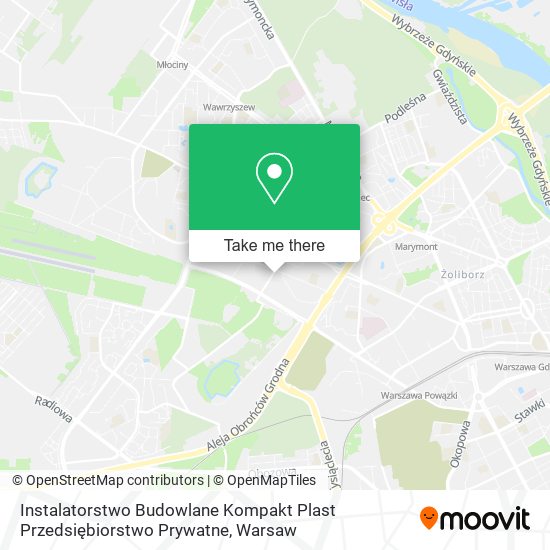 Instalatorstwo Budowlane Kompakt Plast Przedsiębiorstwo Prywatne map