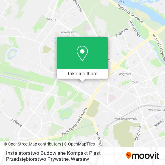 Карта Instalatorstwo Budowlane Kompakt Plast Przedsiębiorstwo Prywatne