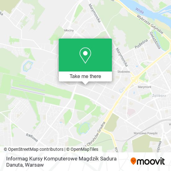 Informag Kursy Komputerowe Magdzik Sadura Danuta map