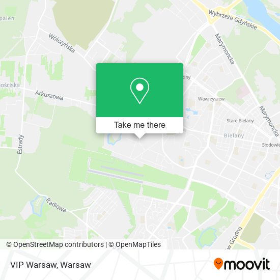 VIP Warsaw map