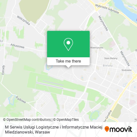 M Serwis Uslugi Logistyczne i Informatyczne Maciej Miedzianowski map