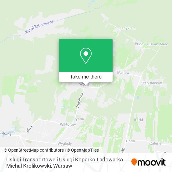 Uslugi Transportowe i Uslugi Koparko Ladowarka Michal Krolikowski map