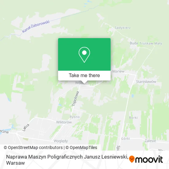 Naprawa Maszyn Poligraficznych Janusz Lesniewski map