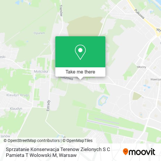 Sprzatanie Konserwacja Terenow Zielonych S C Pamieta T Wolowski M map