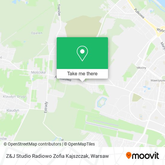 Z&J Studio Radiowo Zofia Kajszczak map