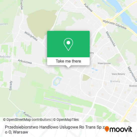 Przedsiebiorstwo Handlowo Uslugowe Ro Trans Sp z o O map