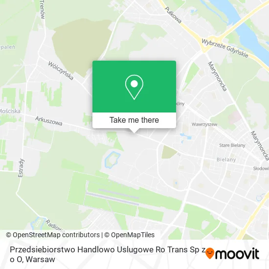 Карта Przedsiebiorstwo Handlowo Uslugowe Ro Trans Sp z o O