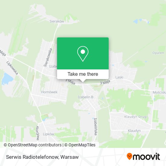 Serwis Radiotelefonow map