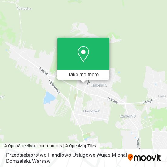 Przedsiebiorstwo Handlowo Uslugowe Wujas Michal Domzalski map