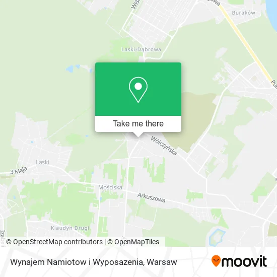 Карта Wynajem Namiotow i Wyposazenia