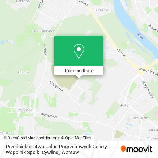 Przedsiebiorstwo Uslug Pogrzebowych Galaxy Wspolnik Spolki Cywilnej map