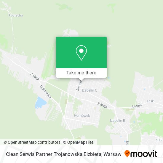 Clean Serwis Partner Trojanowska Elzbieta map