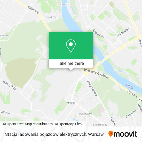 Stacja ładowania pojazdów elektrycznych map