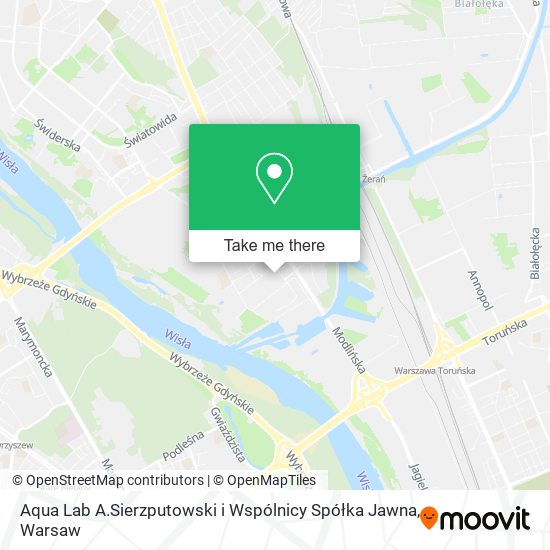 Aqua Lab A.Sierzputowski i Wspólnicy Spółka Jawna map