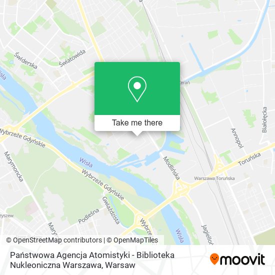 Карта Państwowa Agencja Atomistyki - Biblioteka Nukleoniczna Warszawa