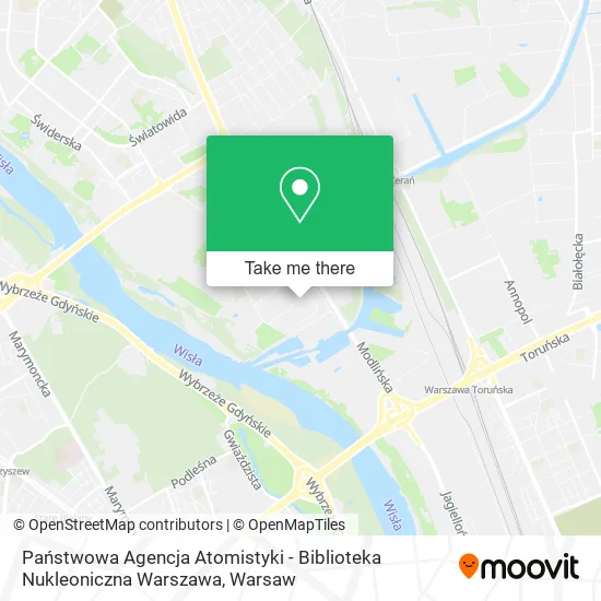 Państwowa Agencja Atomistyki - Biblioteka Nukleoniczna Warszawa map