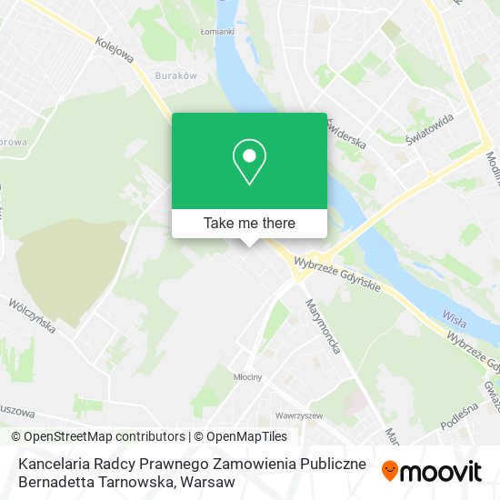 Kancelaria Radcy Prawnego Zamowienia Publiczne Bernadetta Tarnowska map