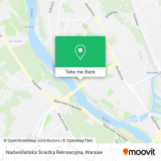 Nadwiślańska Ścieżka Rekreacyjna map