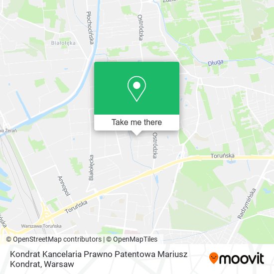 Kondrat Kancelaria Prawno Patentowa Mariusz Kondrat map