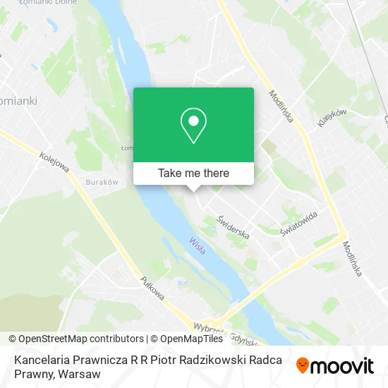 Карта Kancelaria Prawnicza R R Piotr Radzikowski Radca Prawny