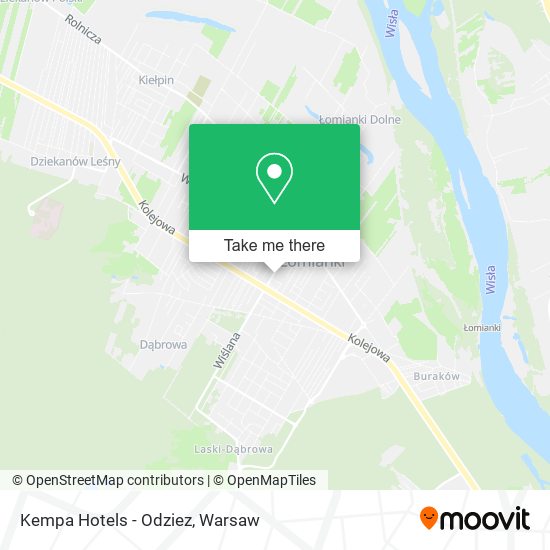 Kempa Hotels - Odziez map