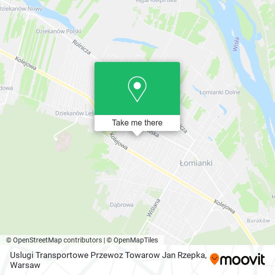 Uslugi Transportowe Przewoz Towarow Jan Rzepka map