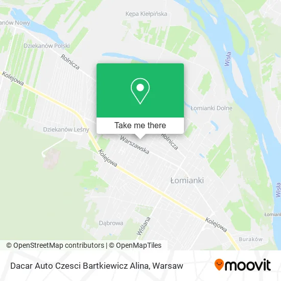 Карта Dacar Auto Czesci Bartkiewicz Alina