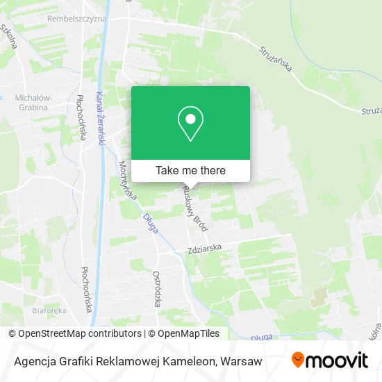 Карта Agencja Grafiki Reklamowej Kameleon